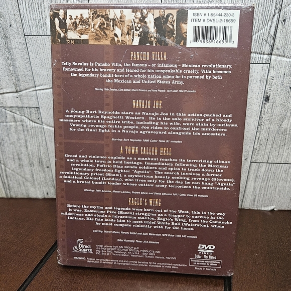 Wild West DVD Movies Volume 1 Volume 2 Justice is Coming 4 Movies on 2 DVDs - Picture 4 of 6